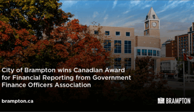 City of Brampton Earns National Award for Financial Reporting Excellence for the 24th Consecutive Year