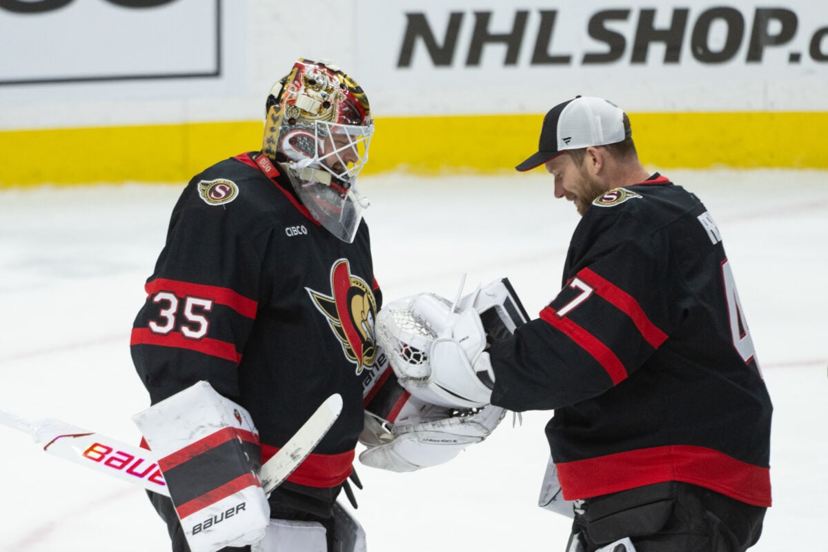 Linus Ullmark James Reimer Ottawa Senators