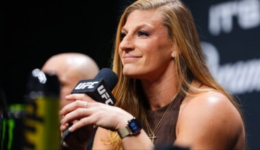 Kayla Harrison at a UFC press conference