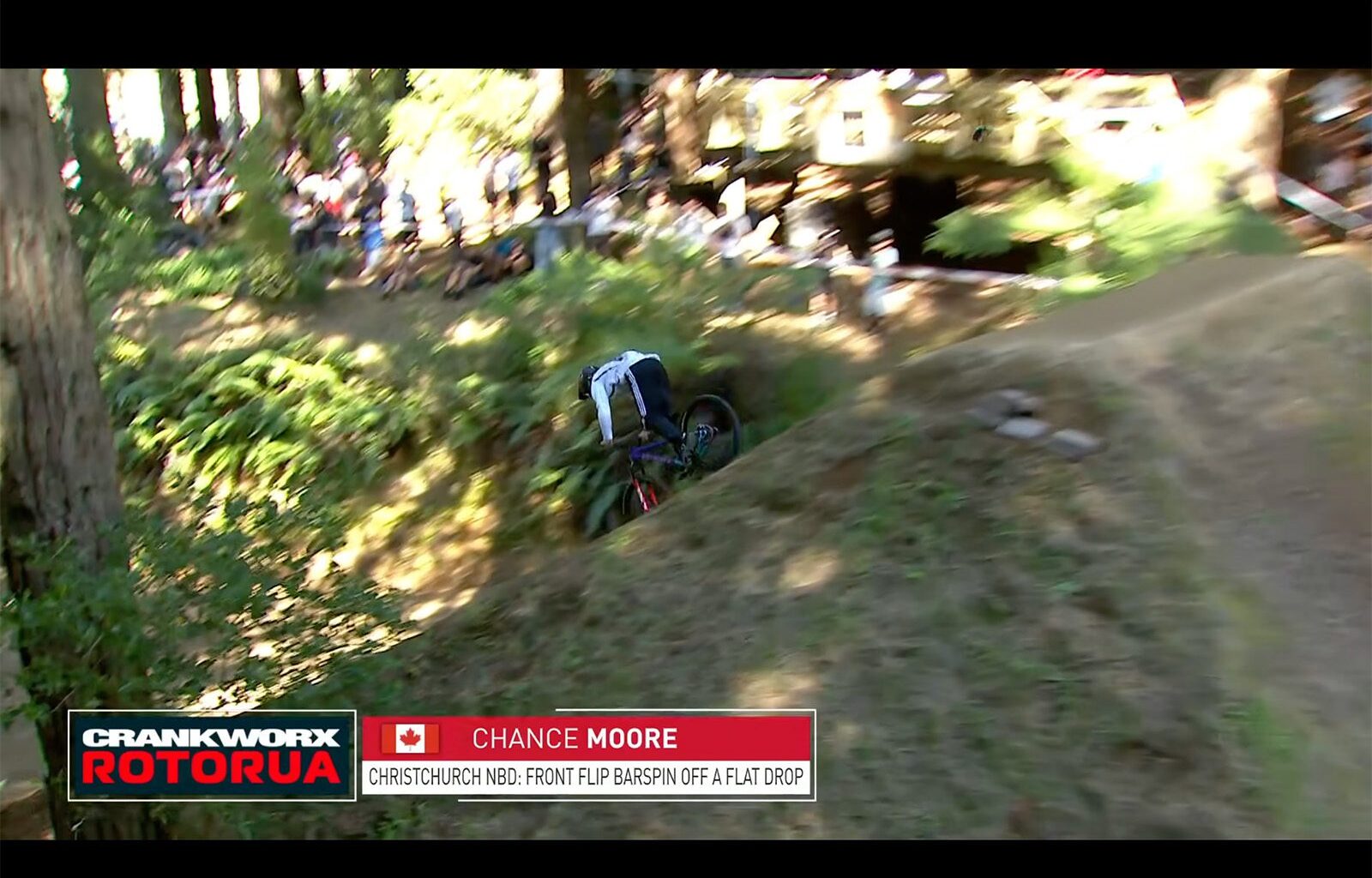 Chase Moore survives "nose manual of doom" on his way to fourth place at Crankworx Slopestyle