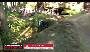 Chase Moore survives "nose manual of doom" on his way to fourth place at Crankworx Slopestyle