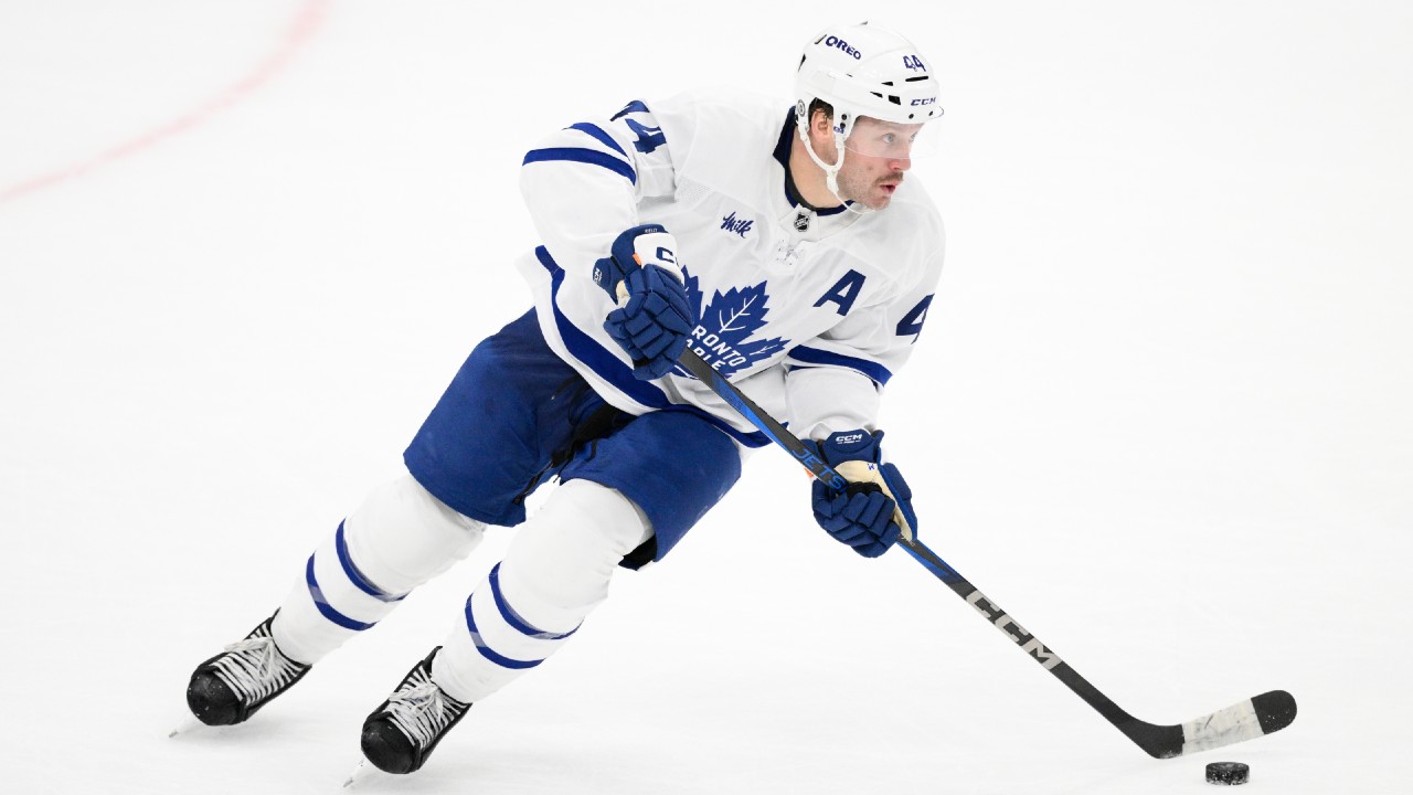 Maple Leafs' Morgan Rielly out vs. Senators with lower-body injury