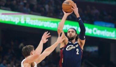 Max Strus makes eight 3s scores 29, Jarrett Allen returns as Cleveland Cavaliers roll to 149-128 win over Miami Heat