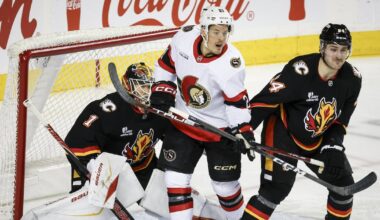 Cozens scores go-ahead goal in third period to help Ottawa Senators to win over Calgary Flames