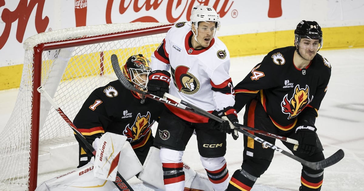 Cozens scores go-ahead goal in third period to help Ottawa Senators to win over Calgary Flames