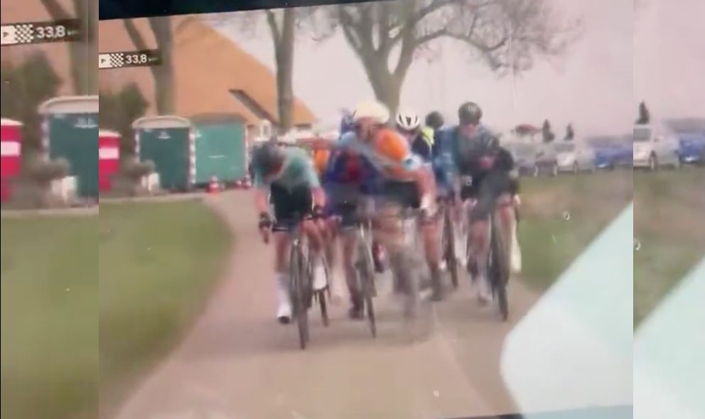NSN rider throws punch mid-race in wildly dangerous move