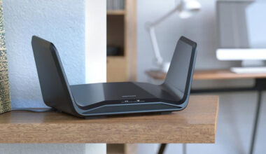 Netgear Nighthawk Wi Fi 6 Router (RAX70) in living room