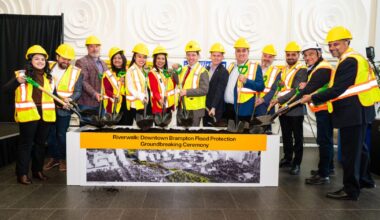 Brampton celebrates the kick-off of construction on Riverwalk