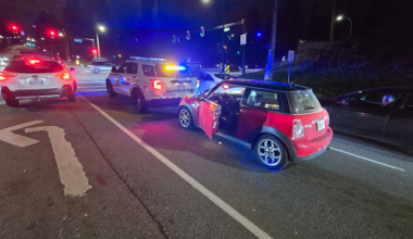 2 arrested for drug trafficking after rear-ending North Vancouver police vehicle