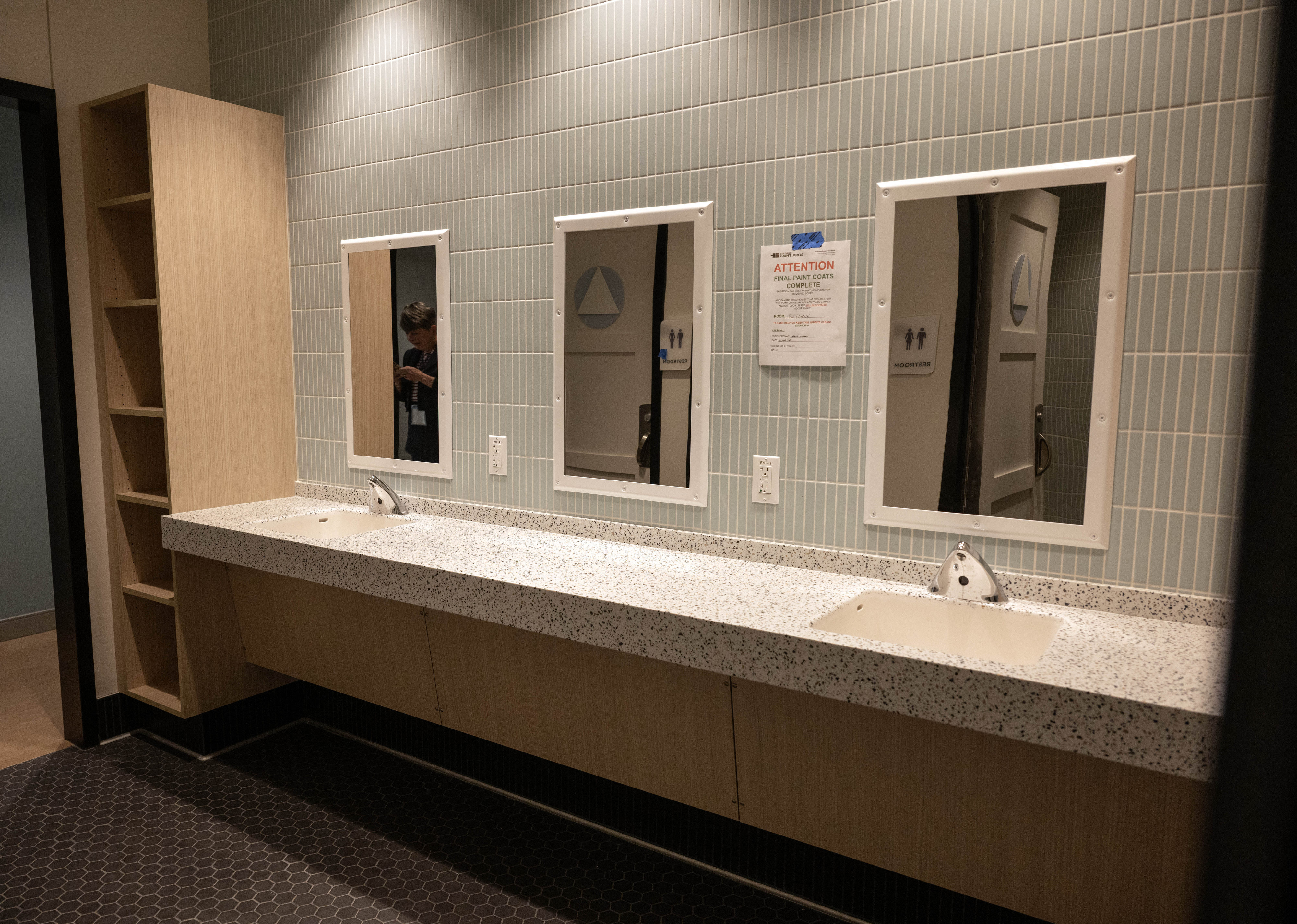 Jack and Jill bathrooms connect teen units of the Be...