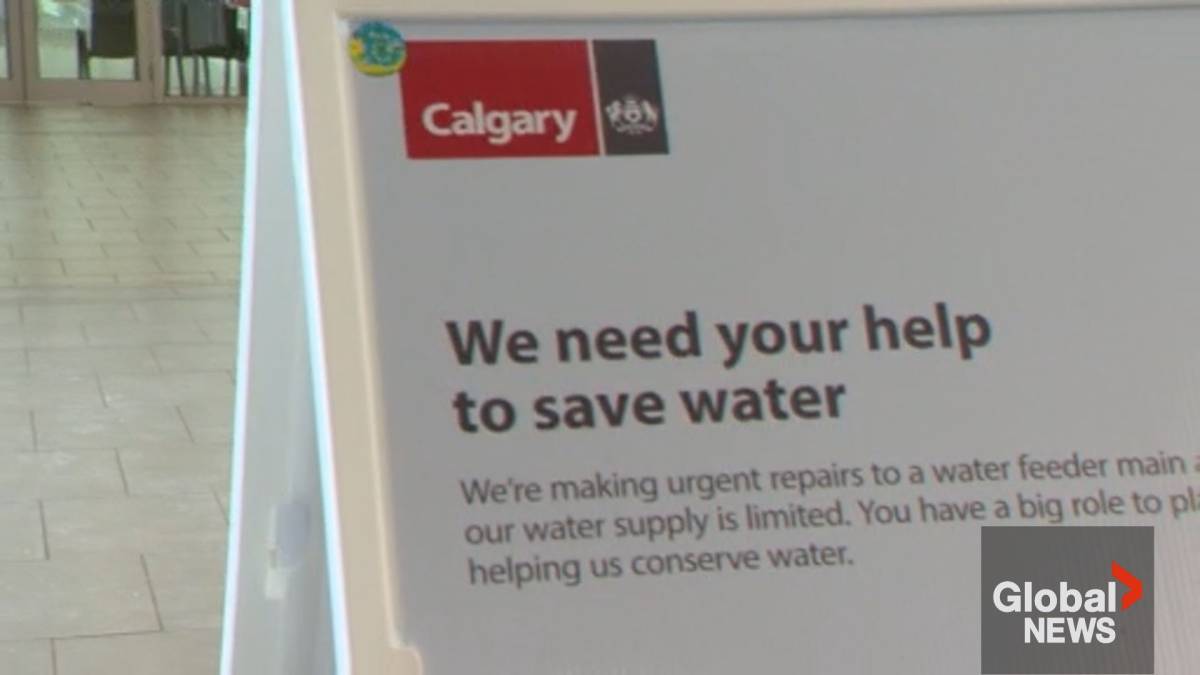 Click to play video: 'Calgary water use climbs above 500M-litre mark for 1st time since restrictions imposed'