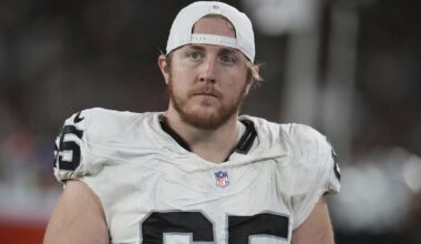 Las Vegas Raiders release guard Alex Cappa, continue to rebuild offensive line