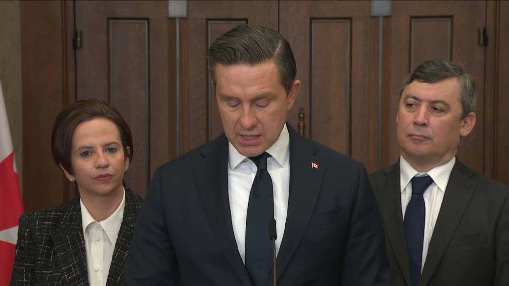 Click to play video: 'Poilievre calls on Carney government to hold emergency debate on Canada’s energy situation'