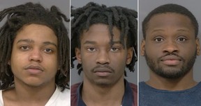 Three men were arrested and charged following a traffic stop in Mississauga on Friday, March 6, 2026.