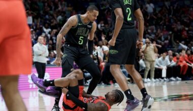 Toronto Raptors say they will stand up for each other after Dejounte Murray stands over Jamal Shead