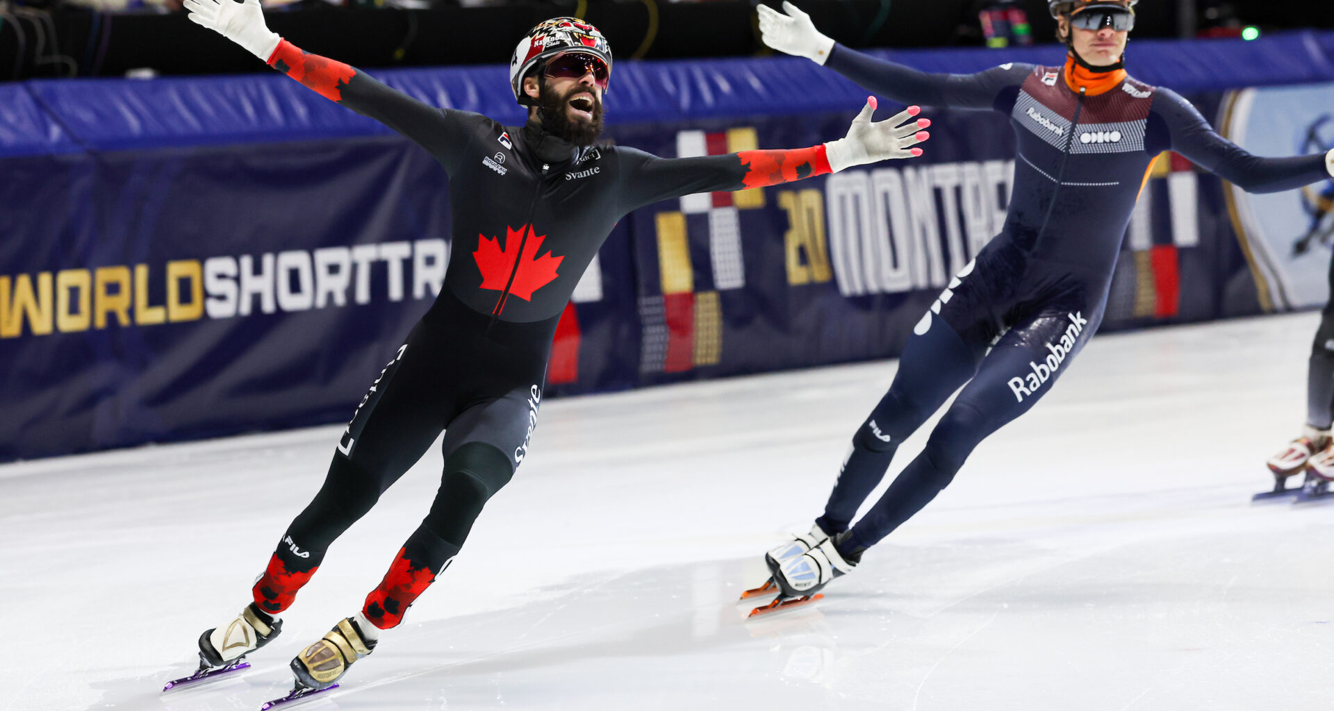 Steven Dubois defends 500m world championship title on home ice in Montreal