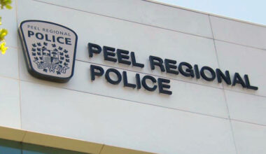 Peel Region police vehicle in Brampton, relevant to fraud investigation targeting South Asian community.