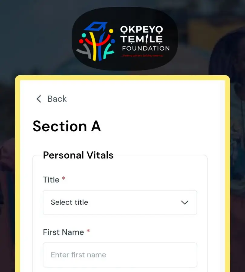 Okpeyo Temile opens 2026 Business Support Grant (BSG) applications