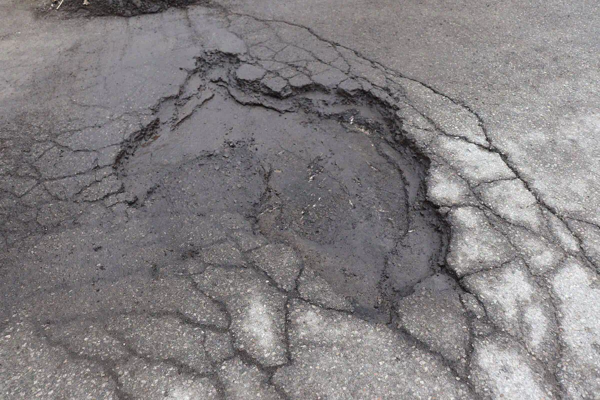 pothole and sod repair part of spring cleanup in mississauga.