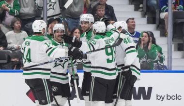Dallas Stars extend win streak to franchise-high nine games with victory over Vancouver Canucks