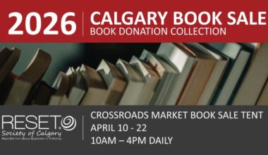 Calgary Book Drive & Sale in Support of the RESET Society of Calgary