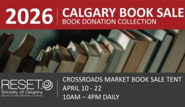 Calgary Book Drive & Sale in Support of the RESET Society of Calgary