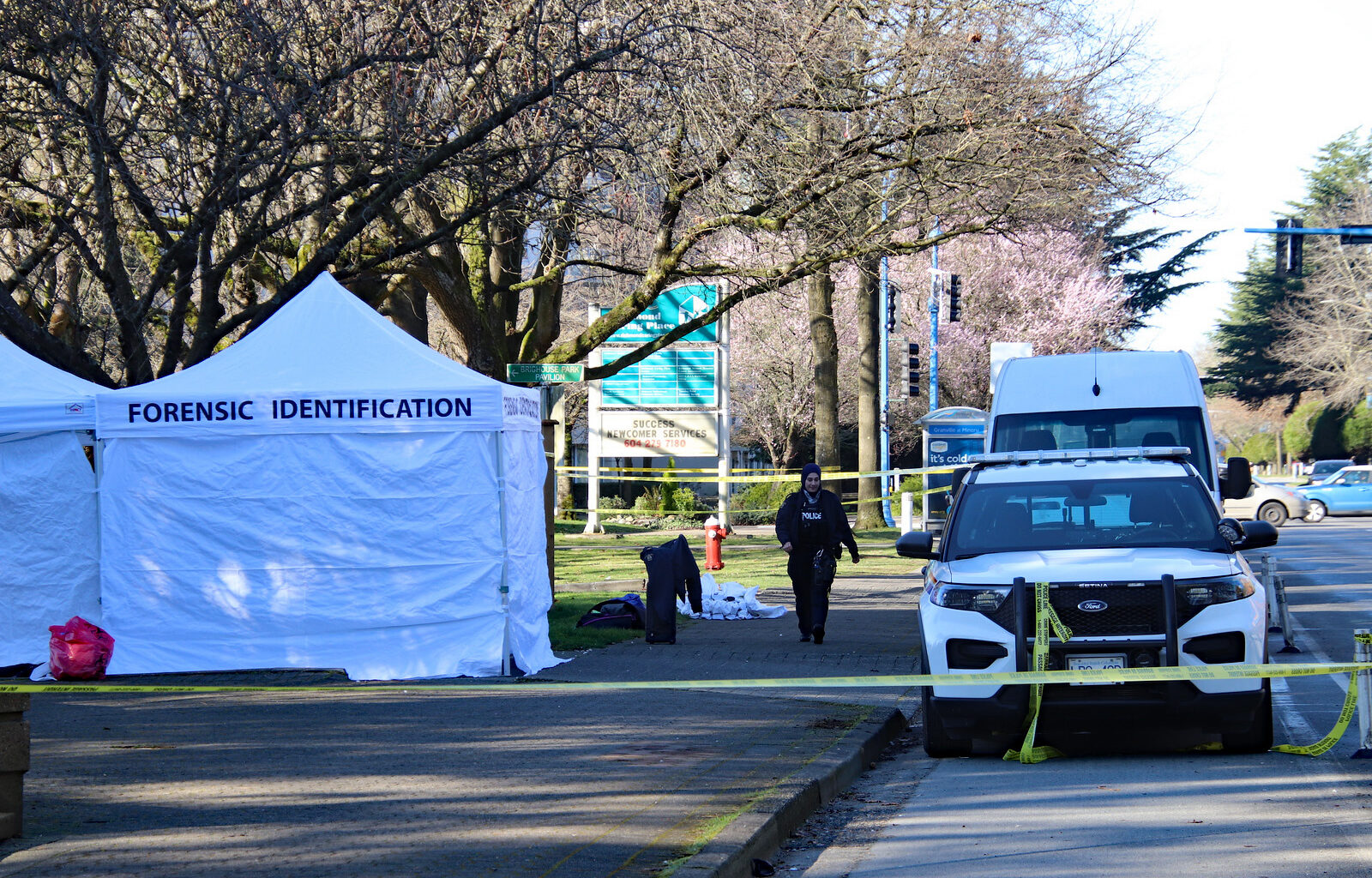 Heavy police presence observed at Richmond park