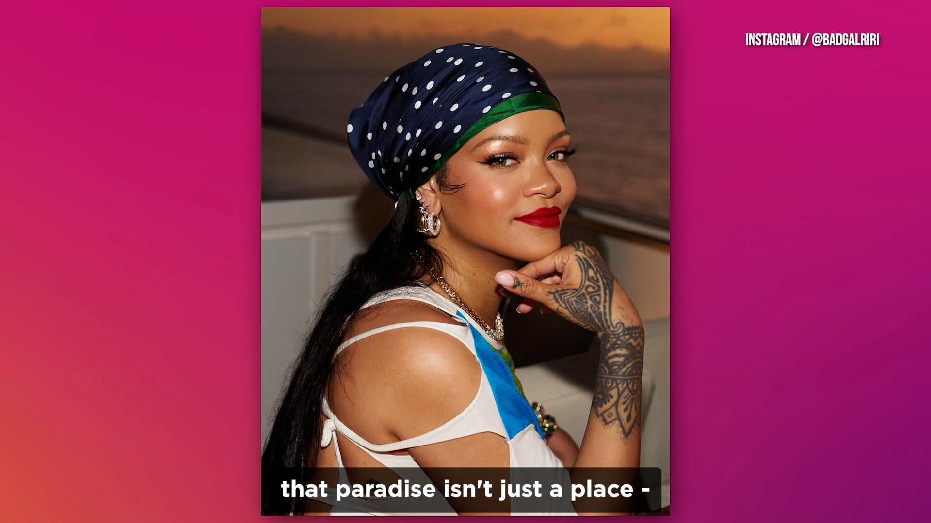 Click to play video: 'Rihanna shares never-before-seen family photos'