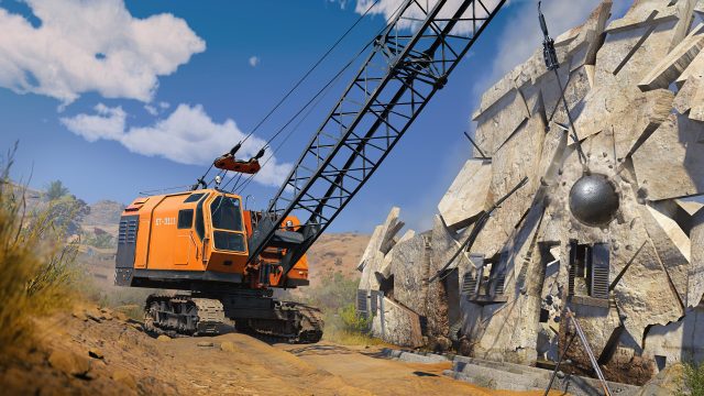 Screenshot from RoadCraft's Reclaim expansion on Xbox