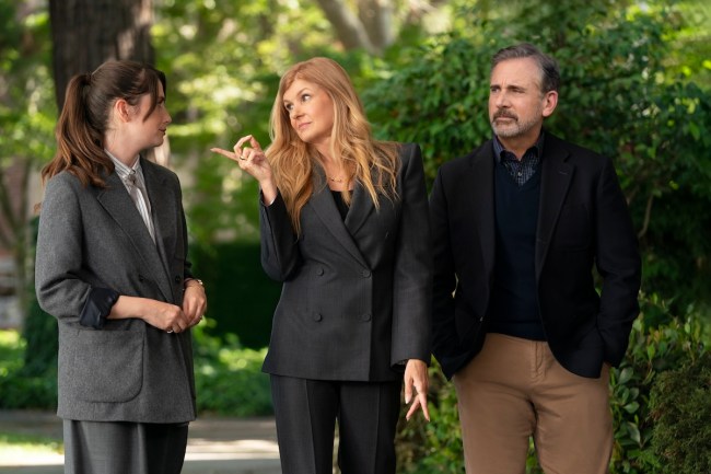 Charly Clive, Connie Britton, and Steve Carell in 'Rooster,' the new HBO series