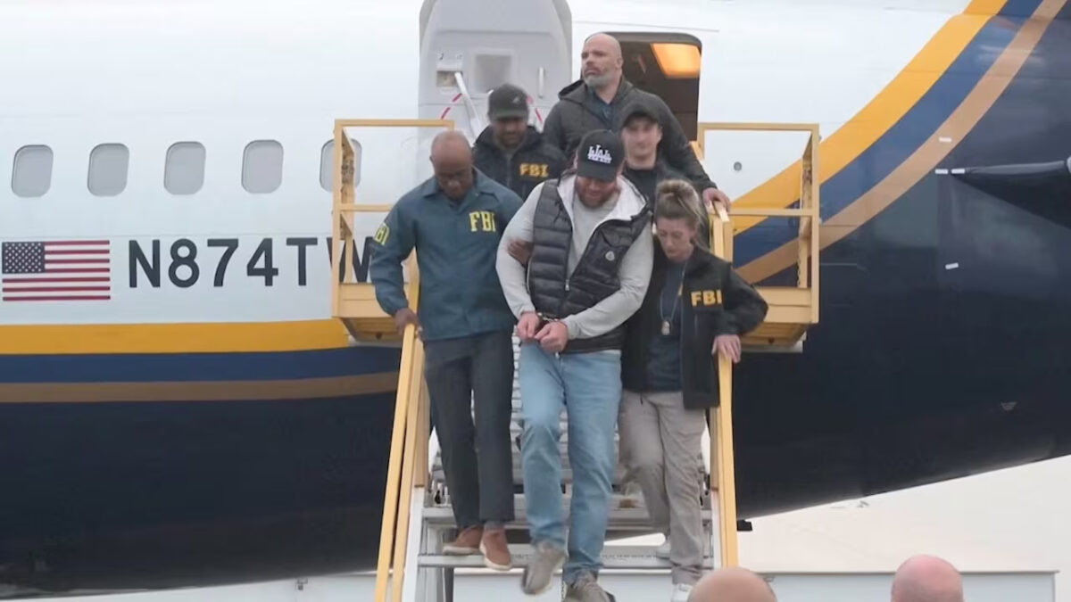 Ryan Wedding arrives in U.S.