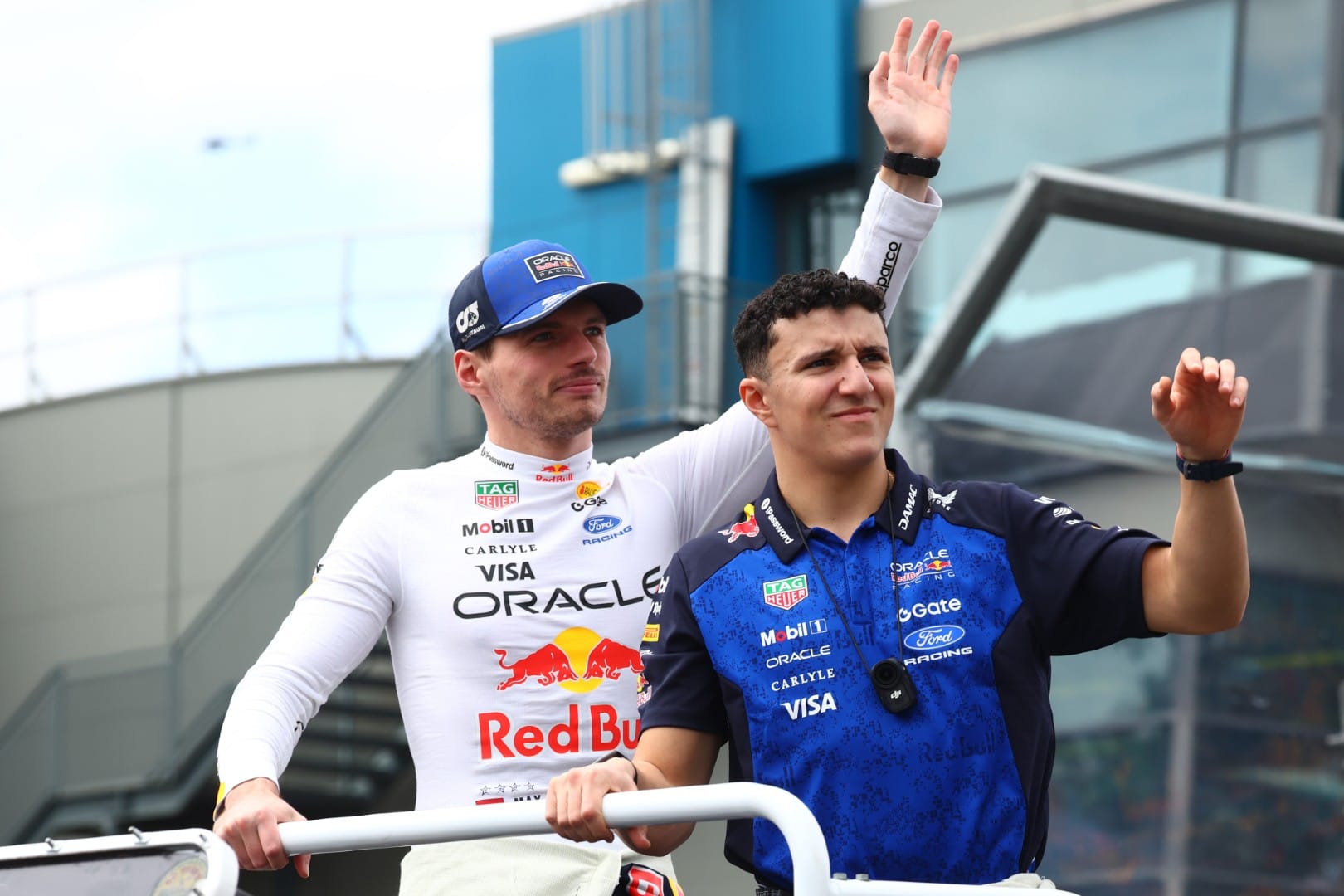 Max Verstappen and Isack Hadjar, Red Bull, F1