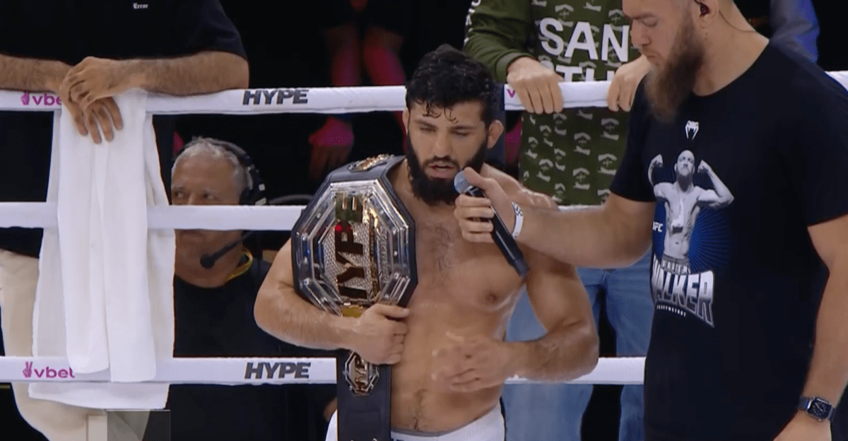 Arman Tsarukyan sleeps Muhammad Mokaev in Hype Brazil, calls out UFC BMF champ for side quest | Video