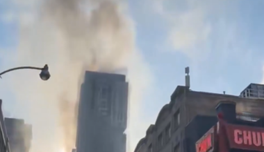 Explosions from building rooftop fire shut down streets in downtown Toronto