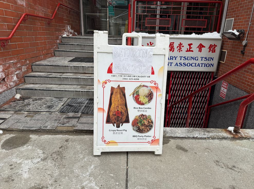 Sign outside Something More in Calgary