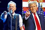 Bruce Springsteen and Donald Trump are seen in this combination file photo.