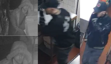 Suspect breaks into restaurant and takes personal items, coat