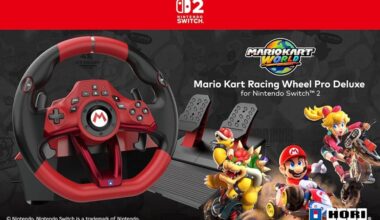 Switch 2 getting Nintendo-licensed Mario Kart World racing wheel, pre-orders open