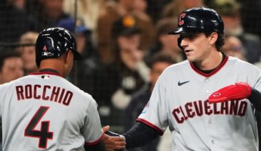 Rookie Chase DeLauter homers twice in 1st regular-season game, Cleveland Guardians beat Seattle Mariners