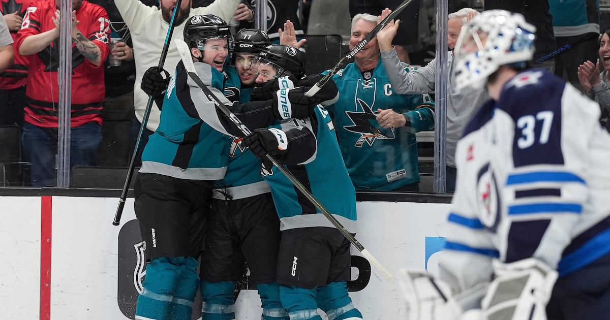 Michael Misa scores in overtime as San Jose Sharks beat Winnipeg Jets
