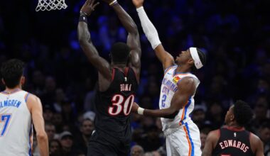 Oklahoma City Thunder beat short-handed Philadelphia 76ers for 12th straight win