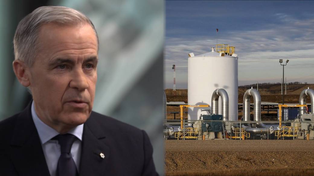 Click to play video: 'Carney rejects ‘hypocrisy’ claim on Alberta pipelines, defends low-carbon energy'