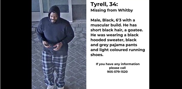 Missing man last seen in Whitby could be in Brampton: police