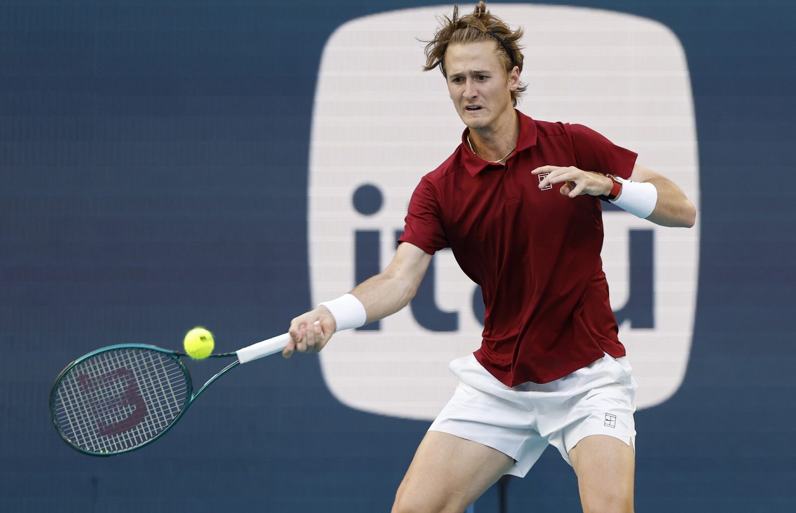 Sebastian Korda in action ahead of the French Open.