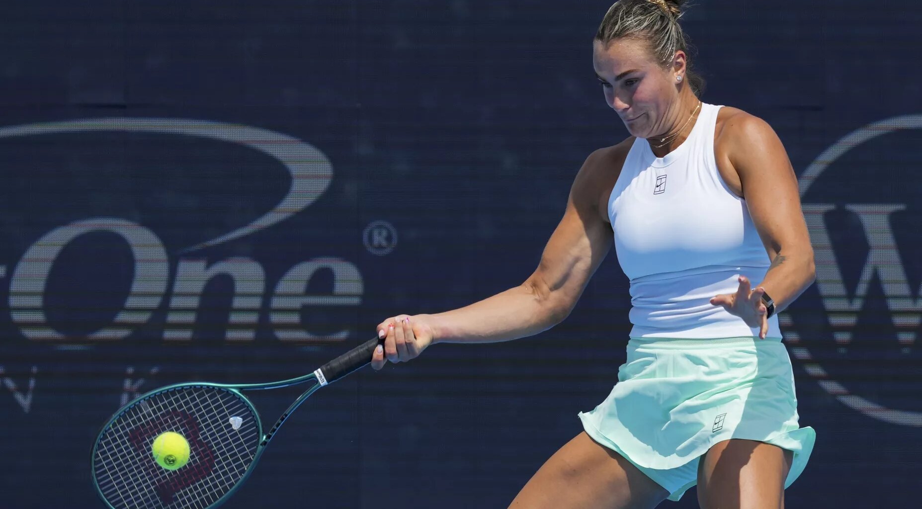 Aryna Sabalenka in action ahead of the US Open.