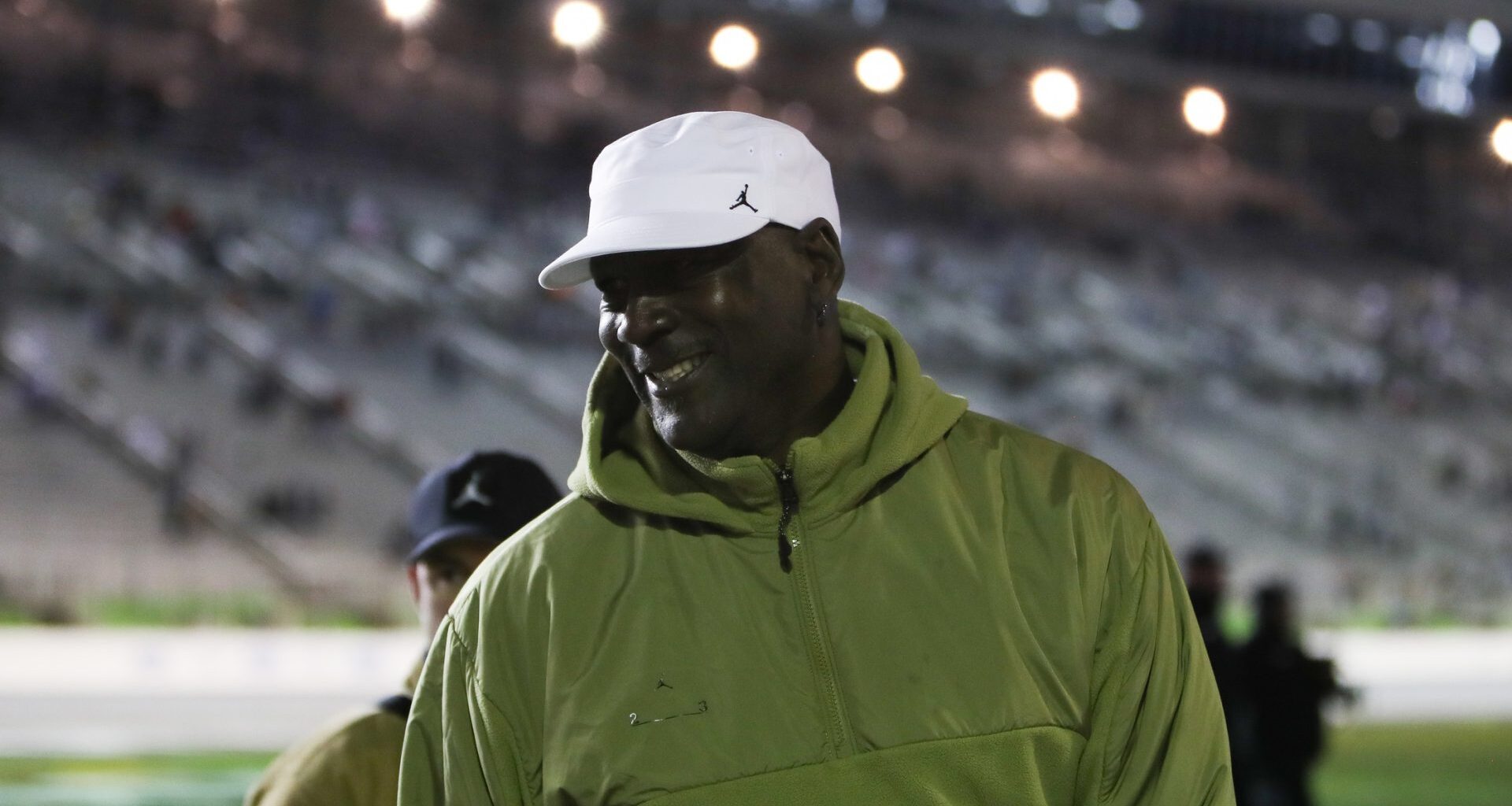 Feb 22, 2026; Hampton, Georgia, USA; Michael Jordan at EchoPark Speedway.