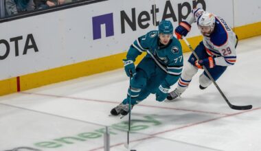 Oilers fail to build any momentum with loss to struggling Sharks
