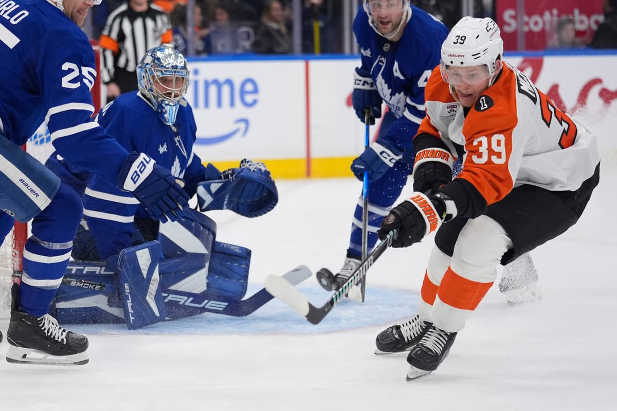 Maple Leafs post-Olympic free fall continues with loss to Flyers
