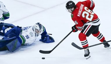 Mangiapane happy to ‘have a nice restart’ with Blackhawks after ‘tough sledding’ with Oilers