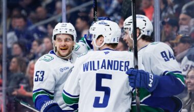 Teddy Blueger leads Canucks in CF% and xGF% in overtime loss to Jets